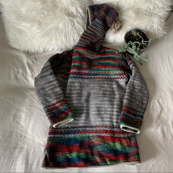 Laundromat Handmade in Nepal 100% Wool Zip Hoodie - Picture 2 of 16